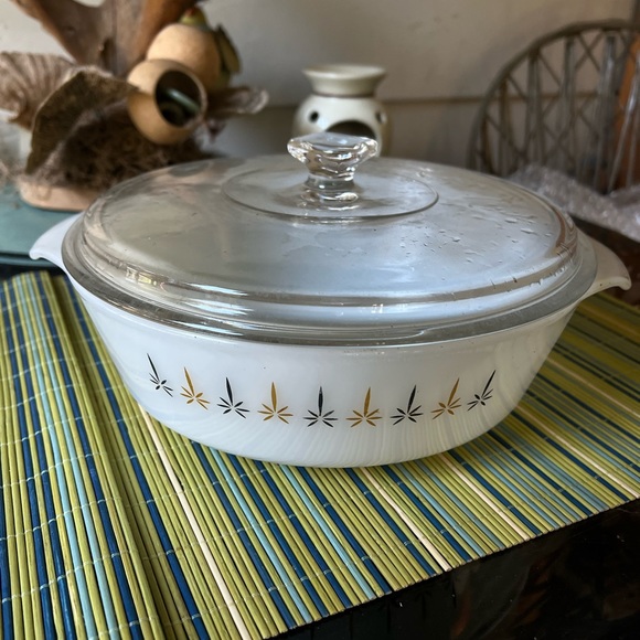 Fire King Kitchen Vintage Fire King Casserole Dish With Lid Poshmark